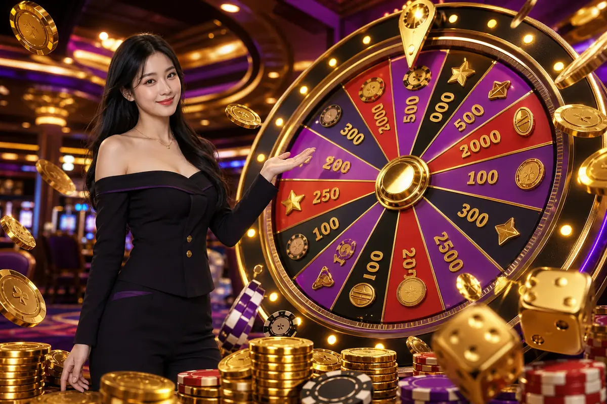 kissmega Casino suasana dewan live dealer