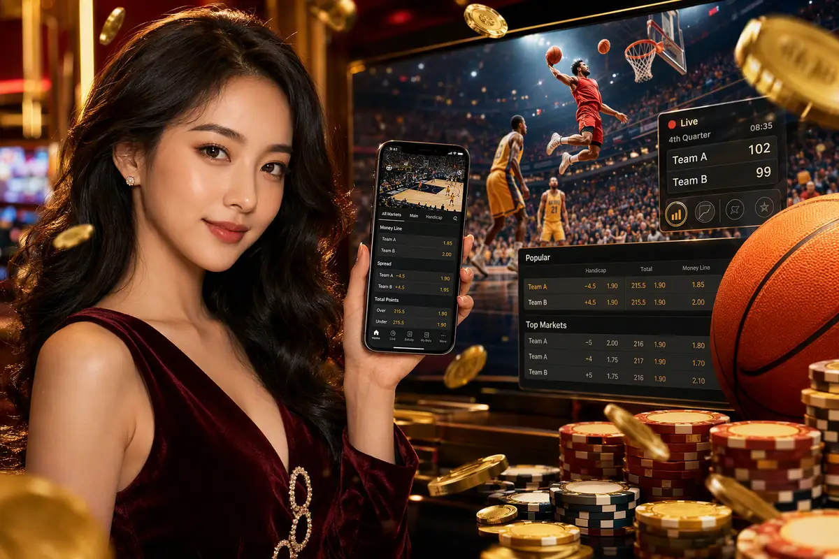 kissmega live casino meja baccarat